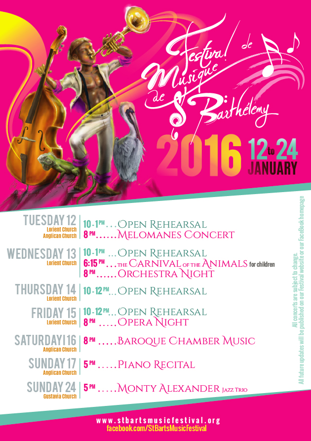 2016 Festival Schedule - English