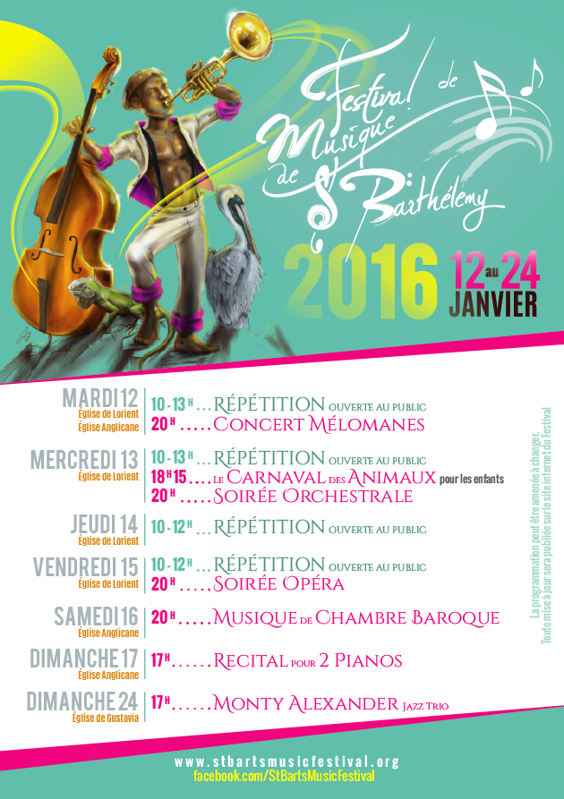 2016 Festival Schedule - French